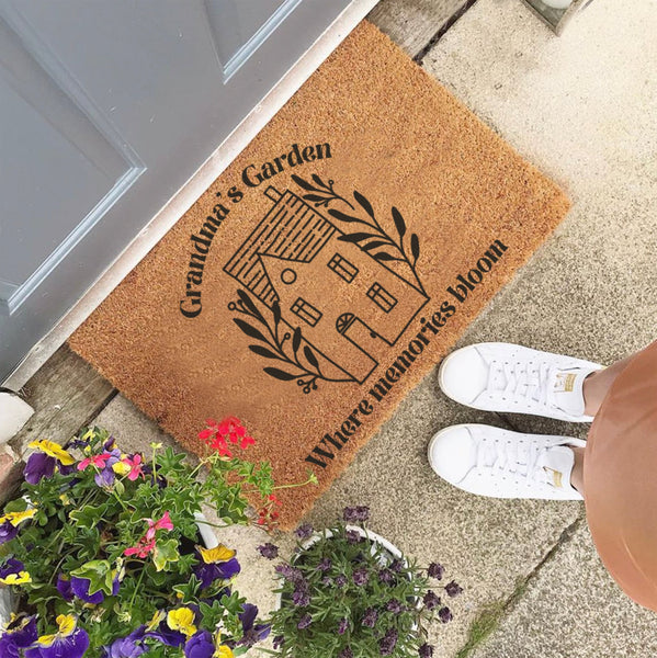 Personalised Grandma's Garden Doormat For The Home