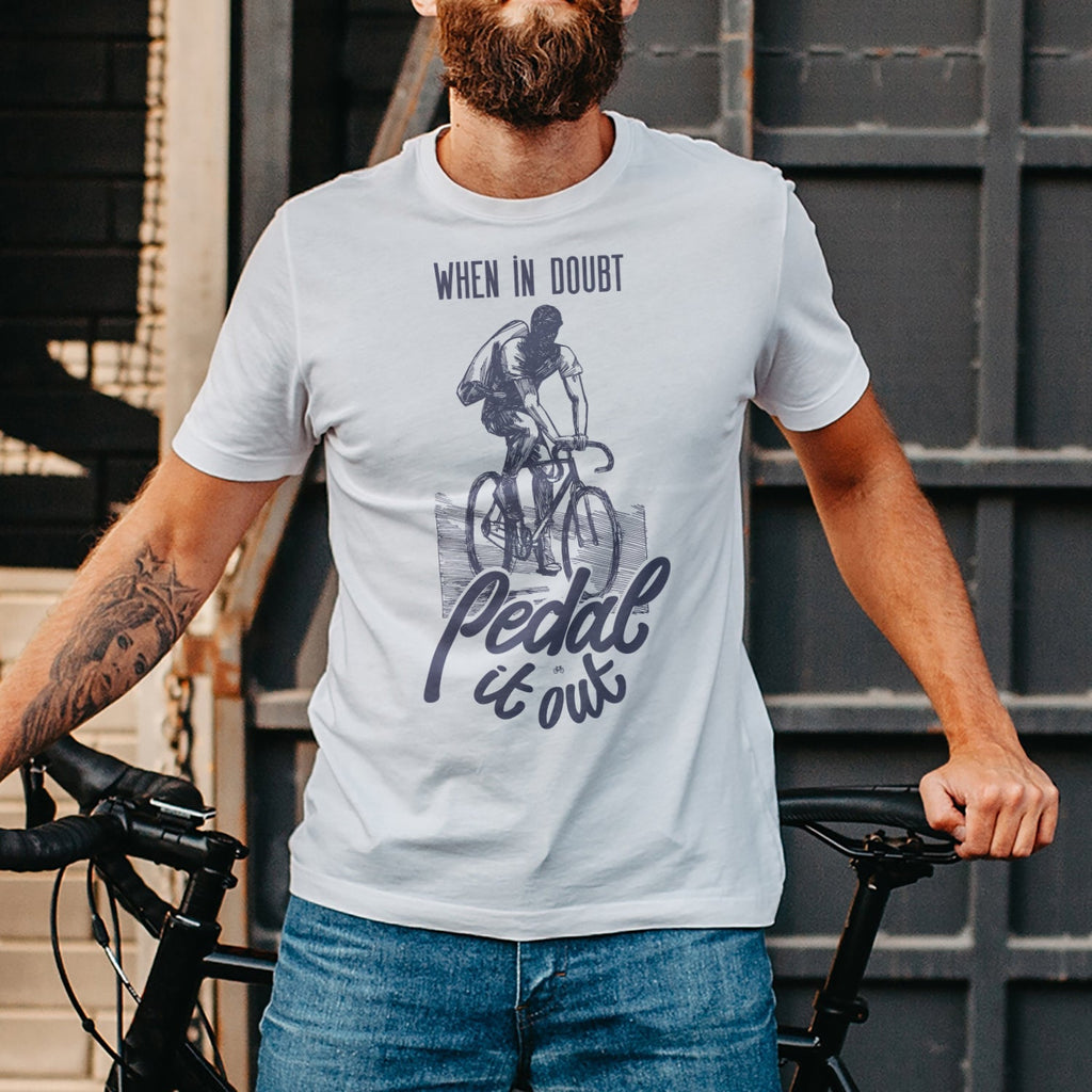 Personalised Bike Pedal It Out Mens T Shirt Gift