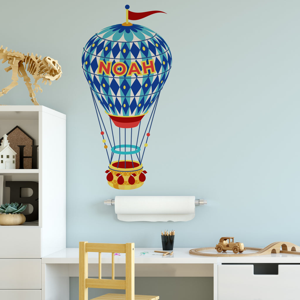 Personalised Hot Air Balloon Wall Sticker Room Decor