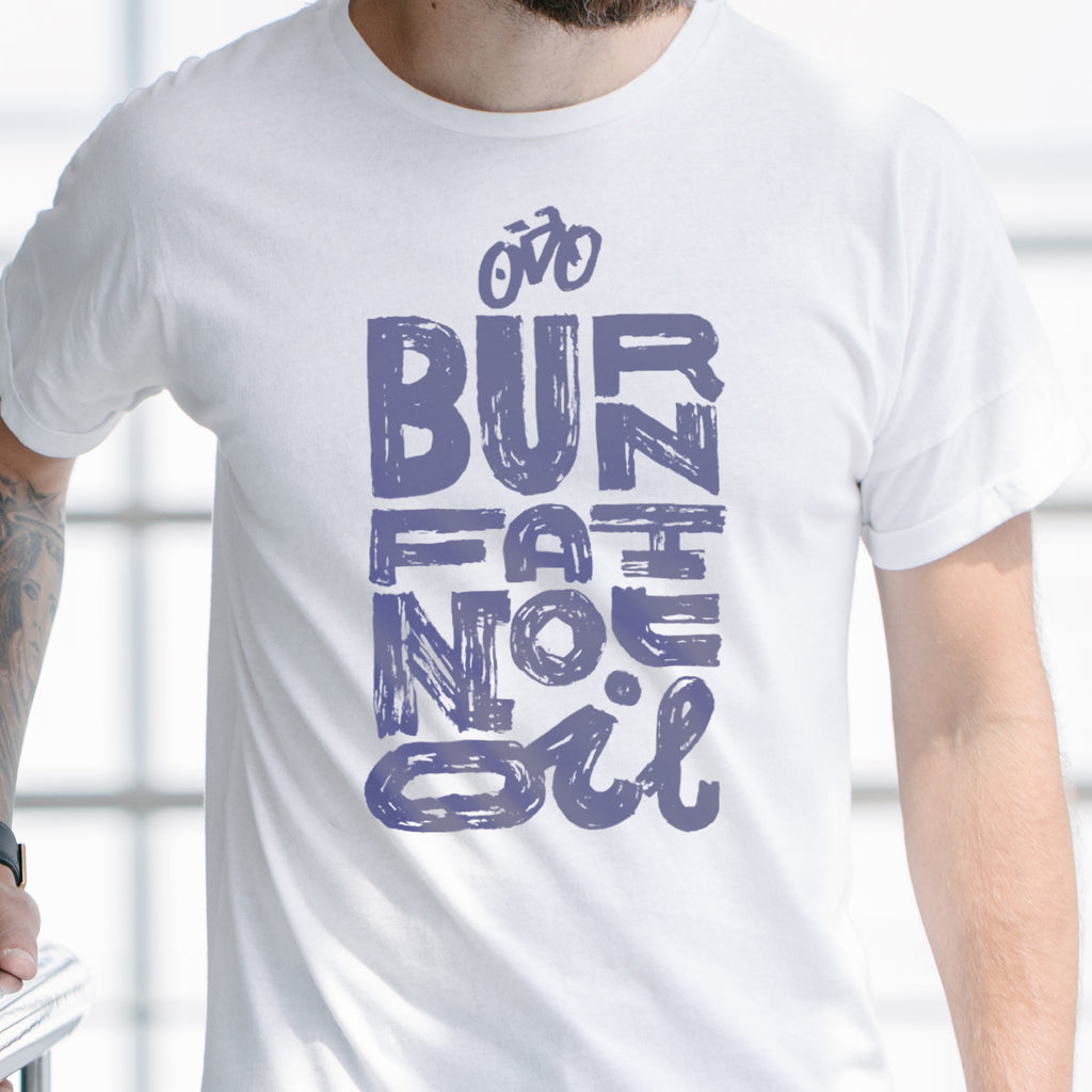 Personalised Burn Fat Cycling T Shirt Gift For Men