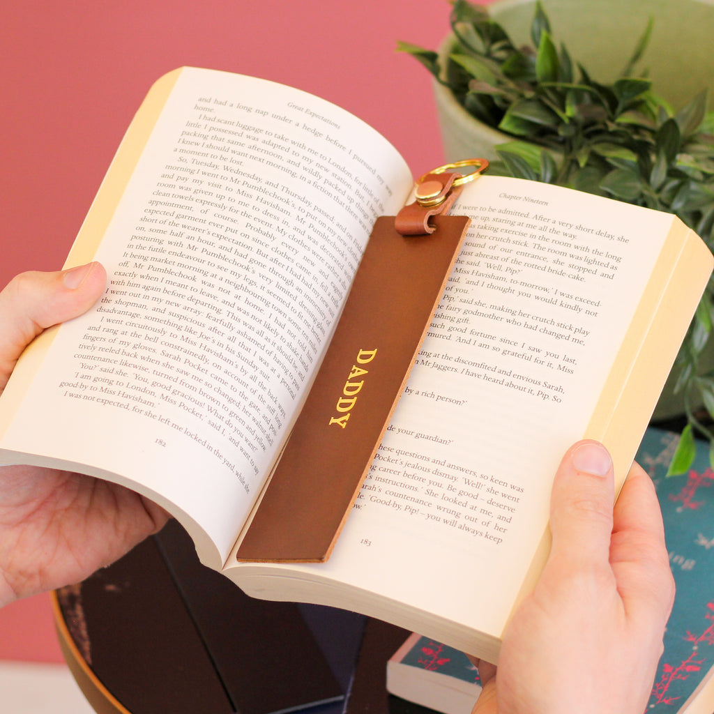Personalised Hand Made Foiled Bookmark Keyring Gift