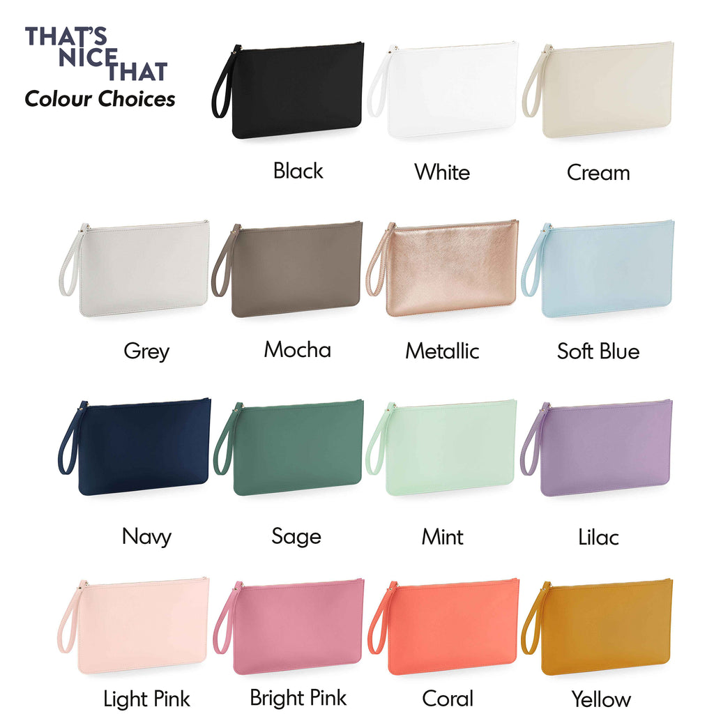 Personalised Summer Holiday Travel Clutch Bag