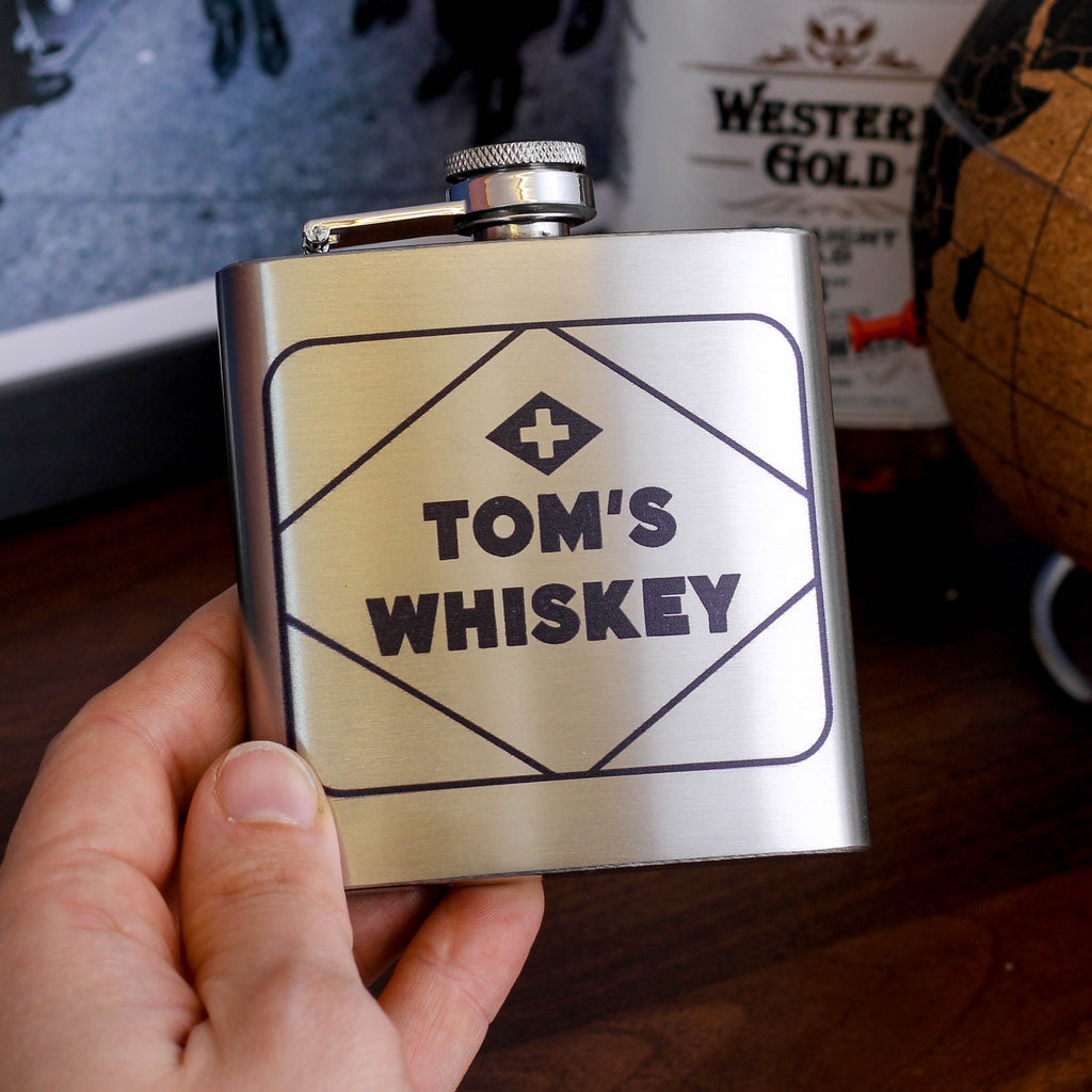 Personalised Emergency Whiskey Tin Gift For Him