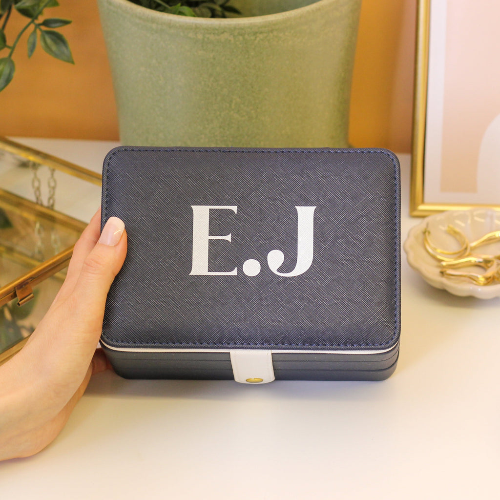 Personalised Initials Large Jewellery Box Gift For Her