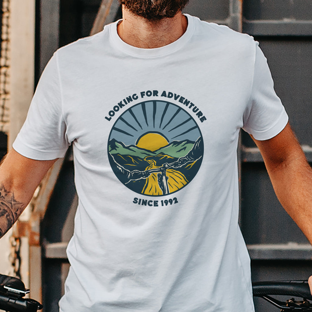 Personalised Mountain Bike T Shirt Gift For Him