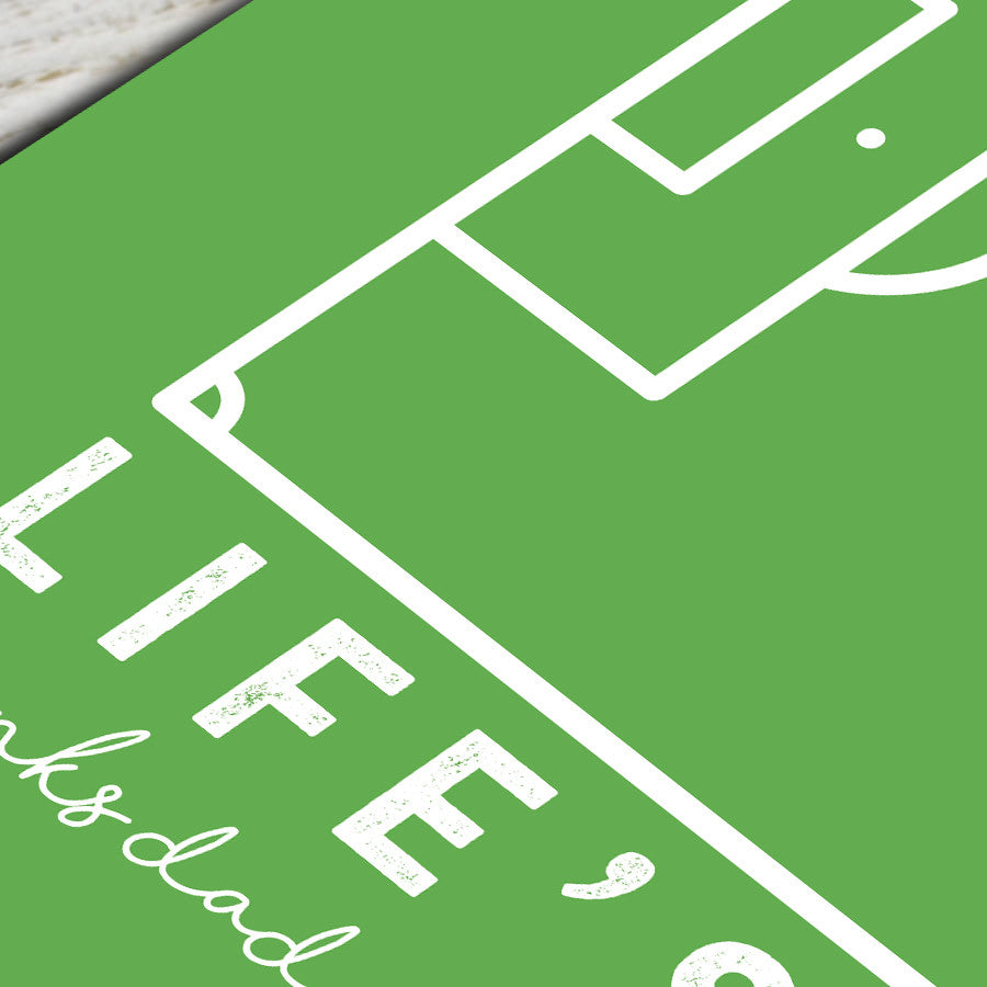 Personalised Football Pitch Print