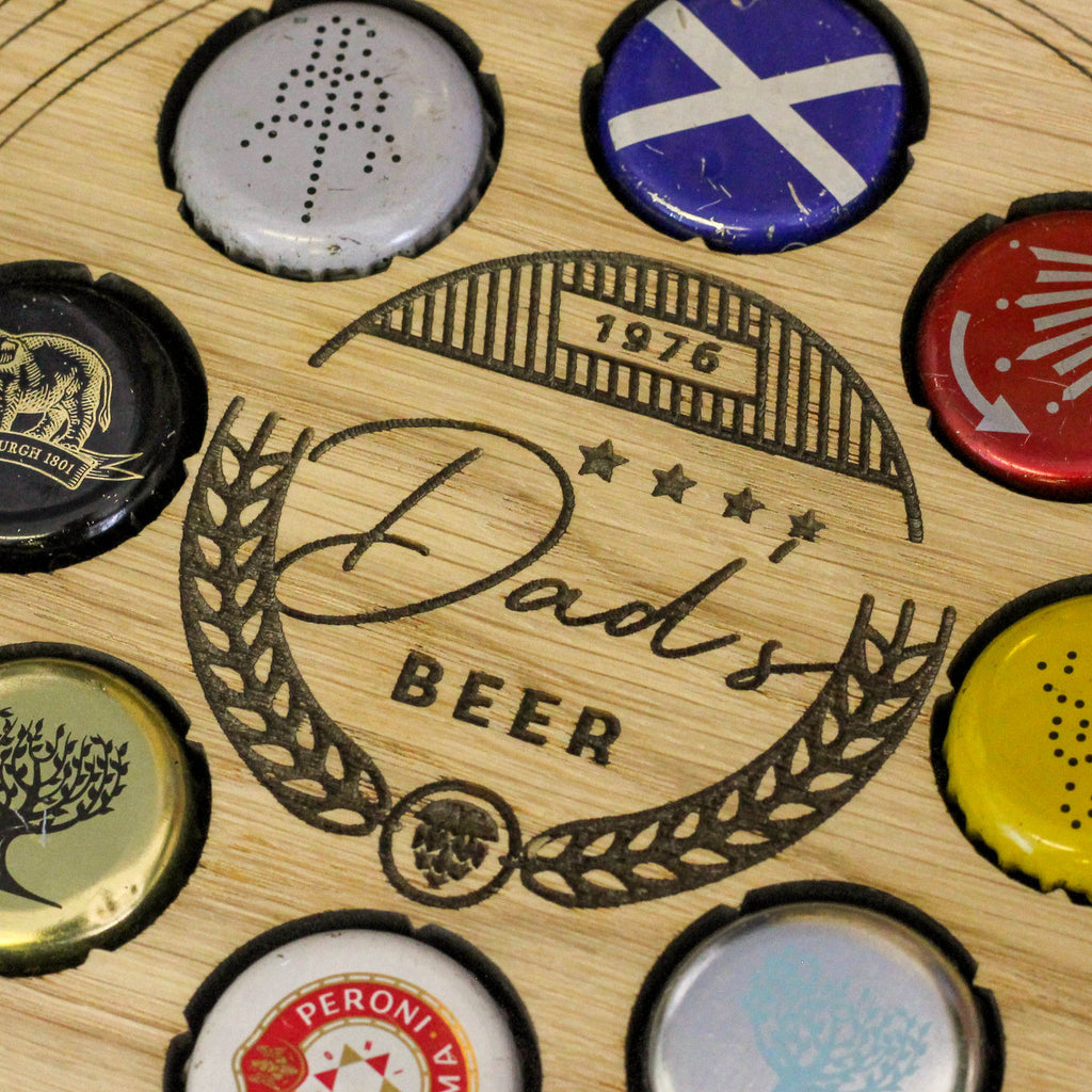 Personalised Dad's Beer Coaster Gift For Father's Day