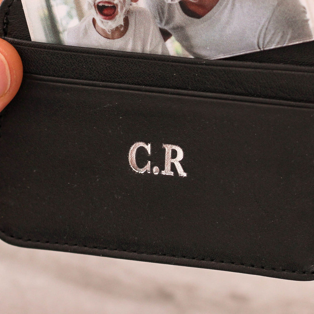 Personalised Slim Credit Card Holder And Photo Keepsake