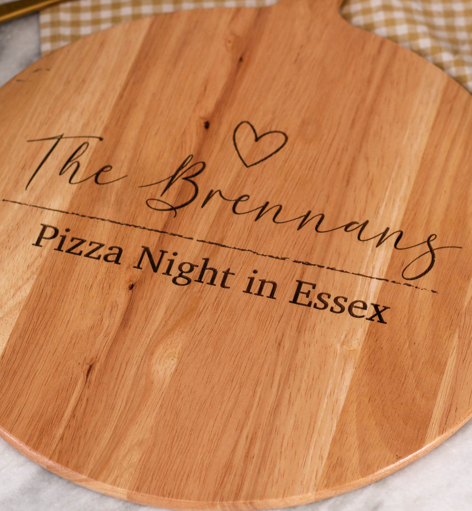 Personalised Family Night Pizza Chopping Board For Home