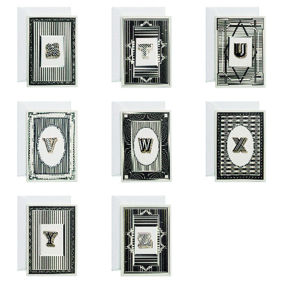 Alphabet Enamel Pin Cards