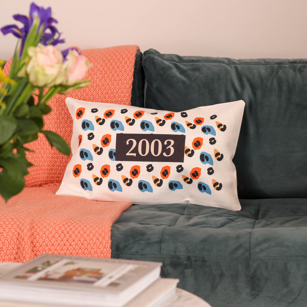 Personalised Colourful Leopard Print Cushion For Home