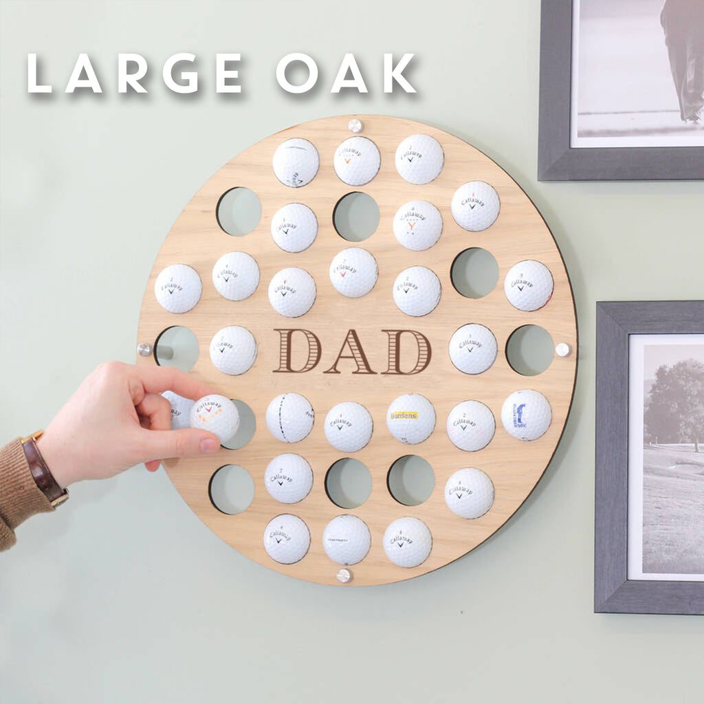 Personalised Initials Golf Ball Collector Wall Art