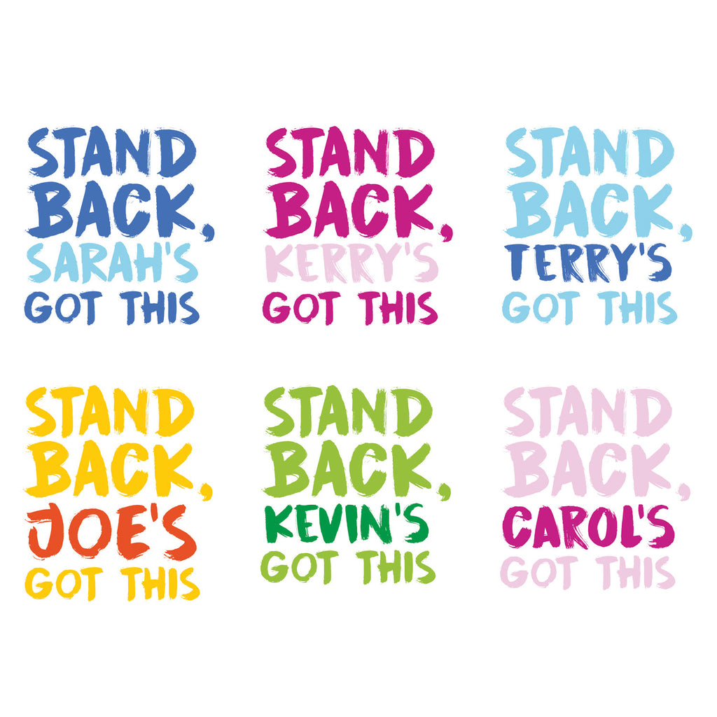 Personalised Stand Back Apron