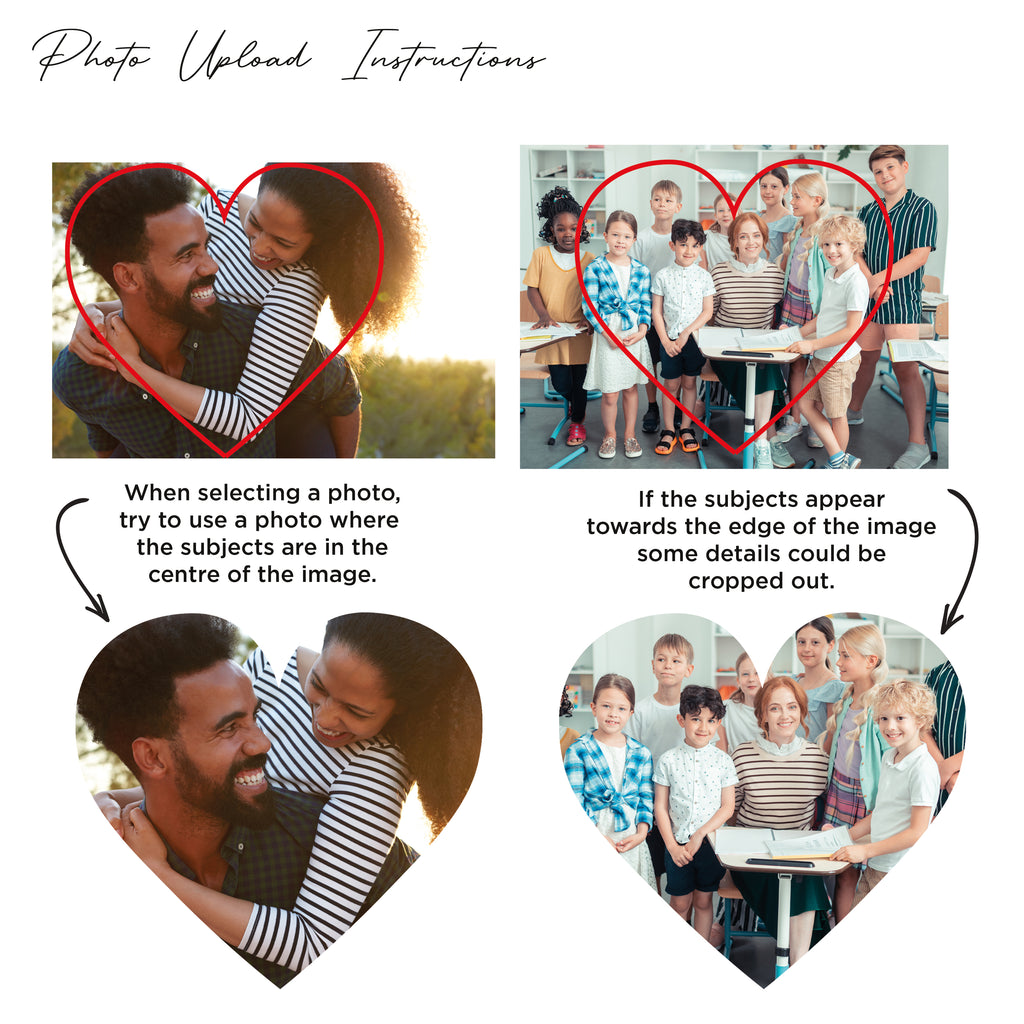 Personalised Heart Photo Frame Gift For Couples Wedding