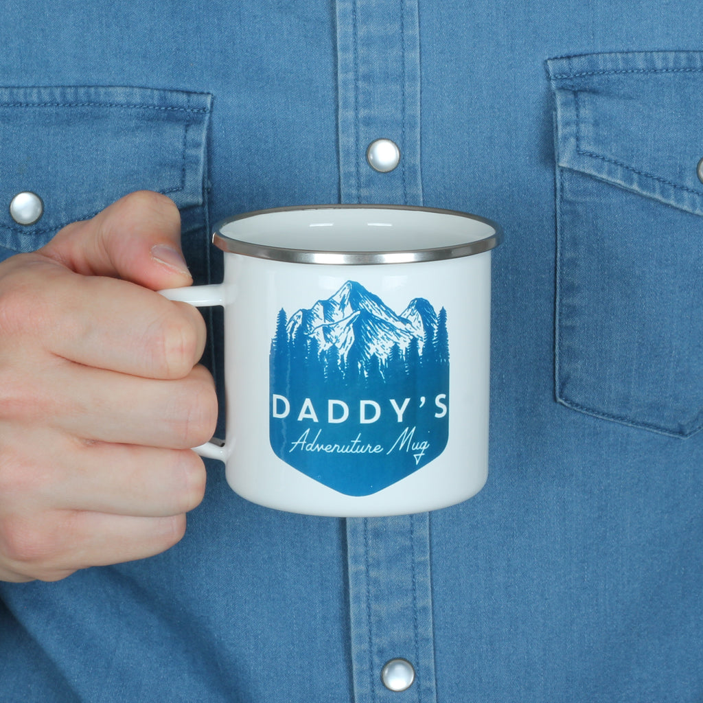 Personalised Mountain Enamel Mug