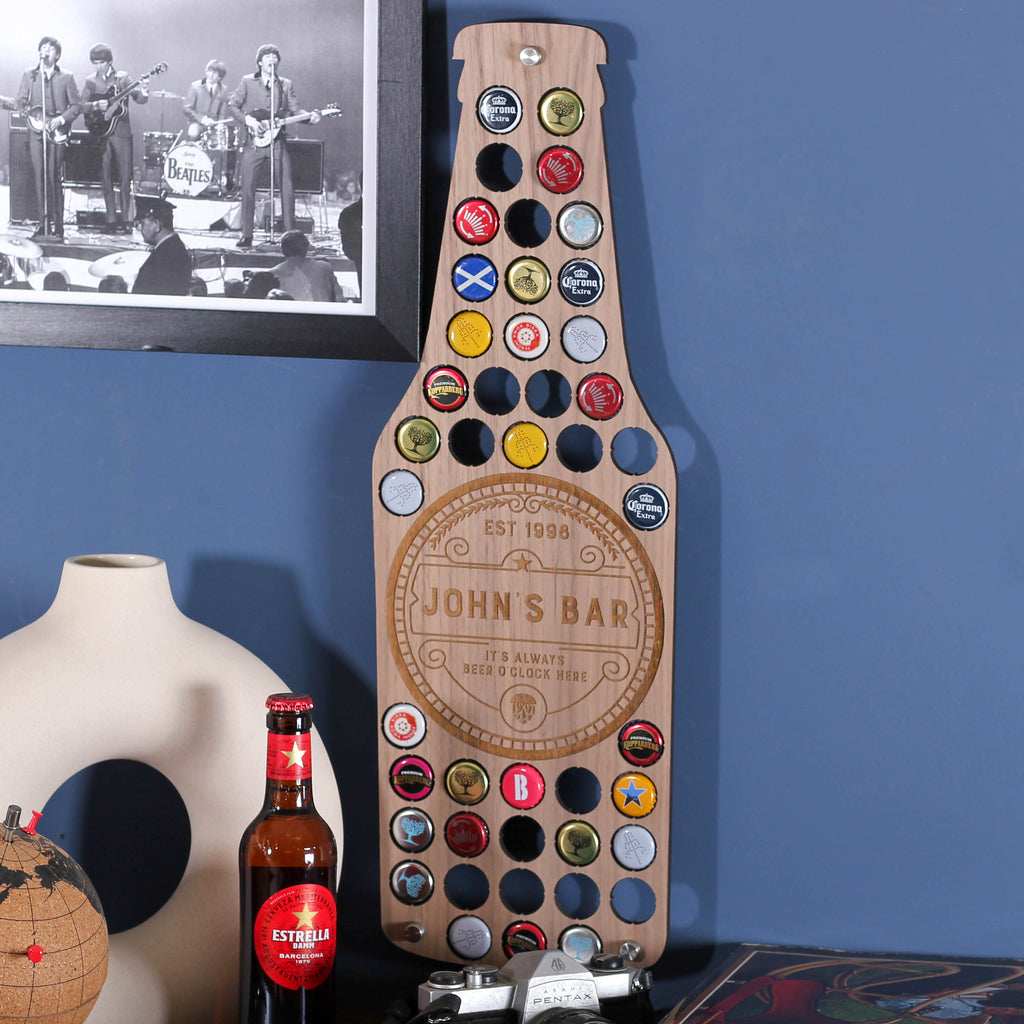 Personalised Beer Bottle Wall Art For The Home