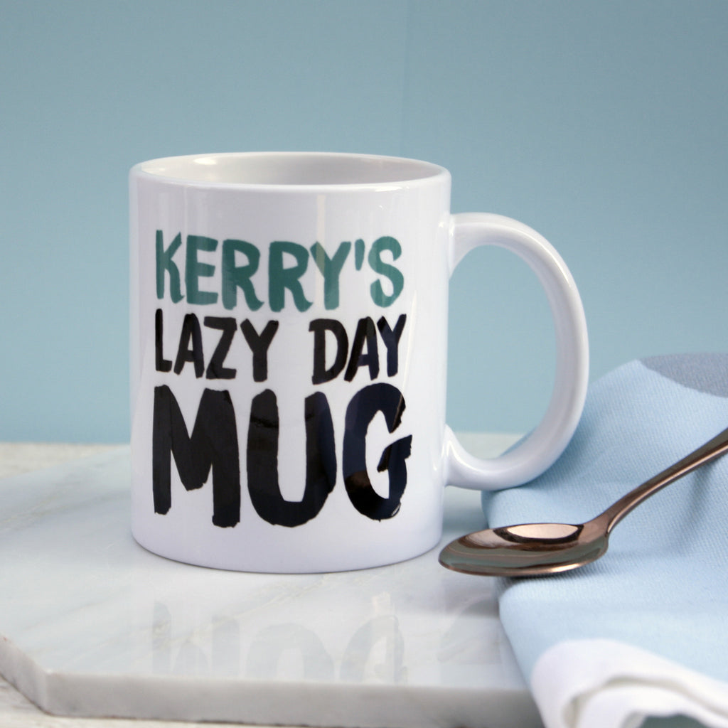 Personalised 'Lazy Day' Mug