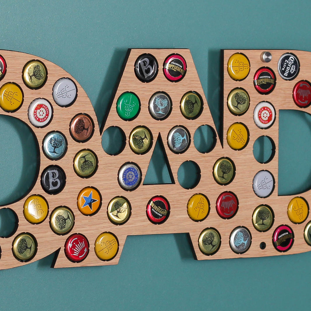 Personalised DAD Bottle Cap Holder For Dad