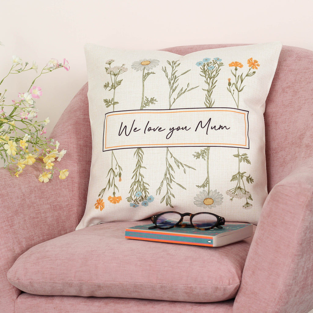 Personalised Floral Cushion For Her Home