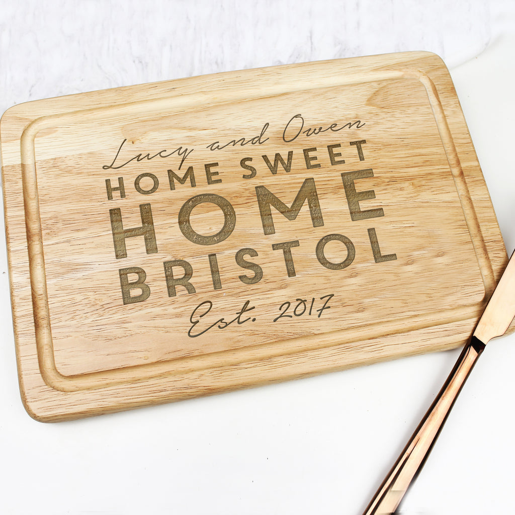 Personalised First Home Chopping Board