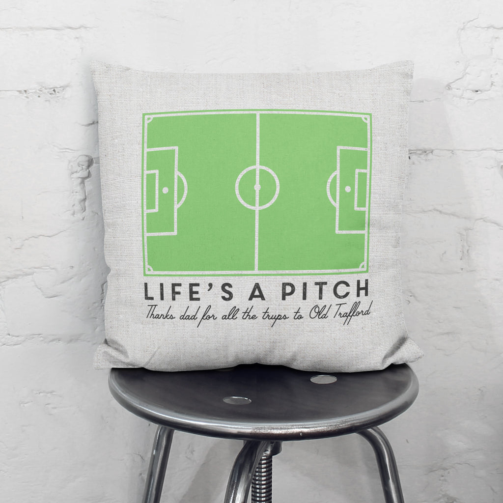 Personalised Life's A Pitch Cushion