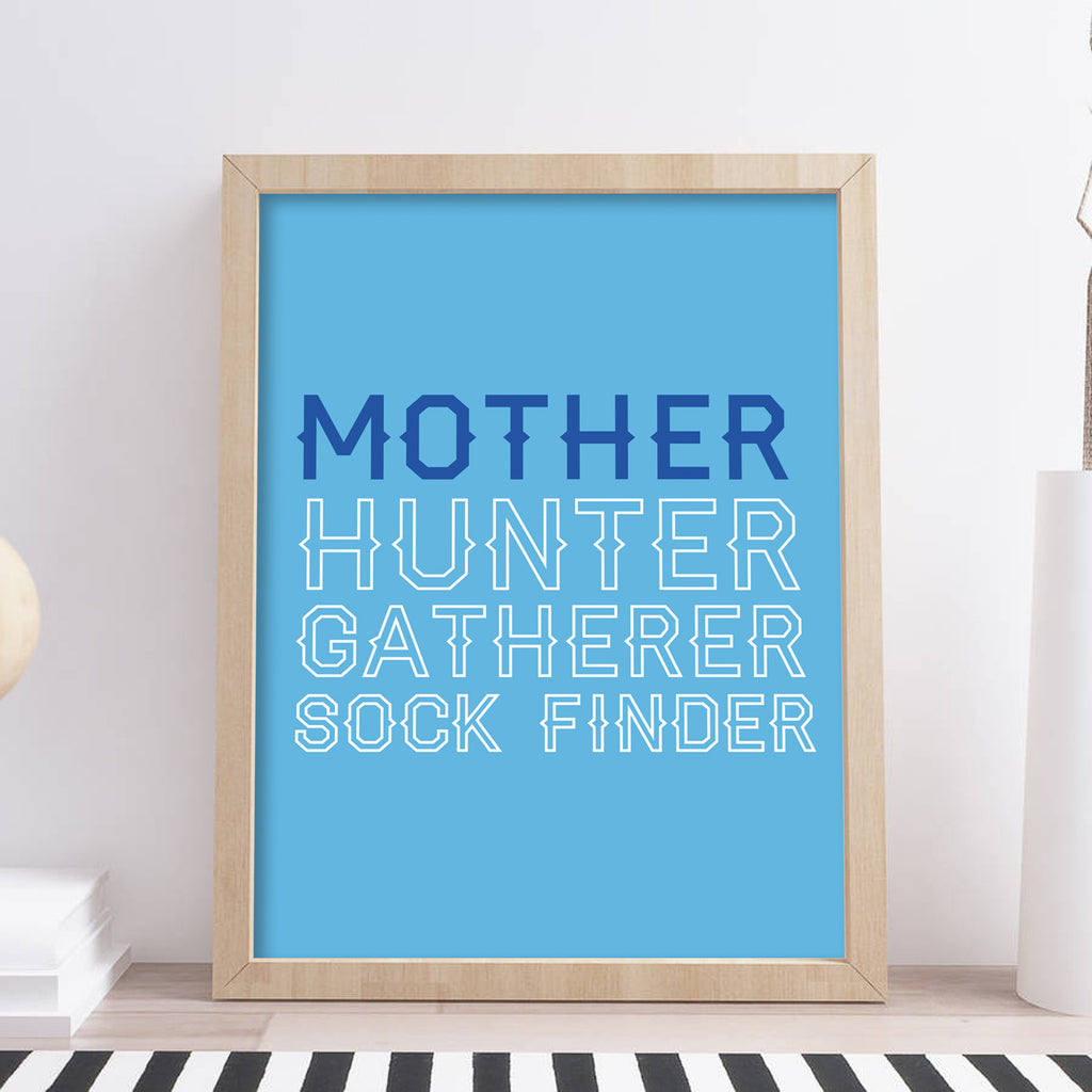 Personalised Hunter Gatherer Mother Print