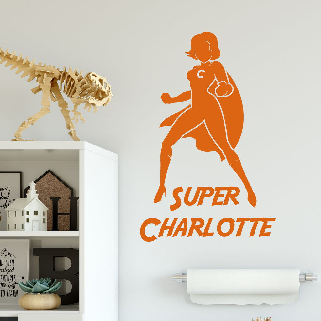Super Hero Girls Room Wall Sticker