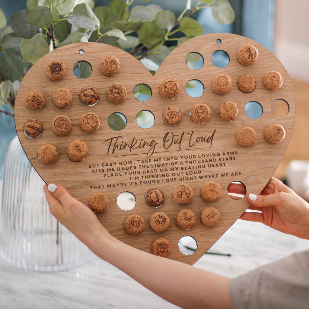 Wooden Heart Song Lyrics Cork Wedding Gift