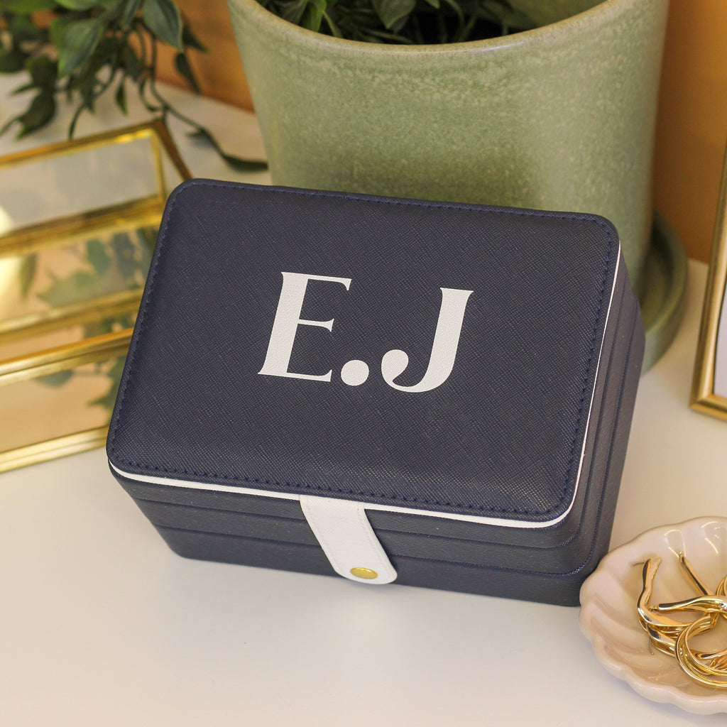 Personalised Initials Large Jewellery Box Gift For Her