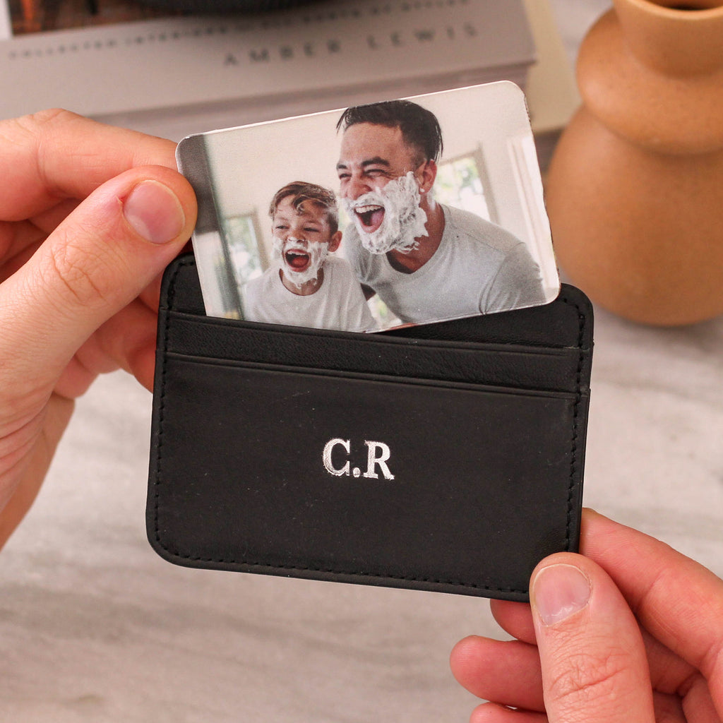 Personalised Slim Credit Card Holder And Photo Keepsake