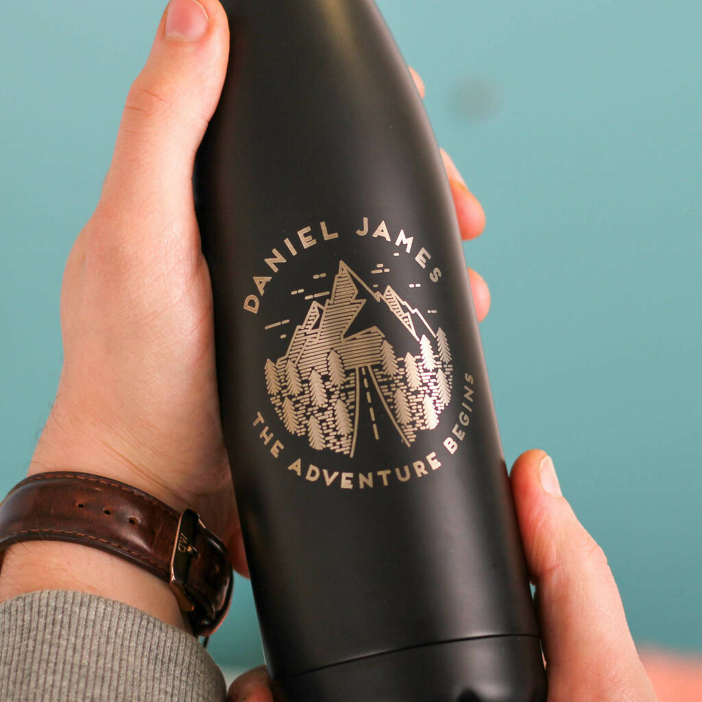 Personalised Reusable Adventure Bottle For Dad