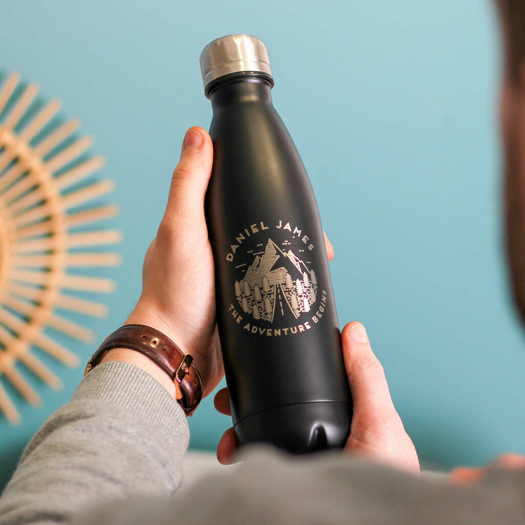 Personalised Reusable Adventure Bottle For Dad