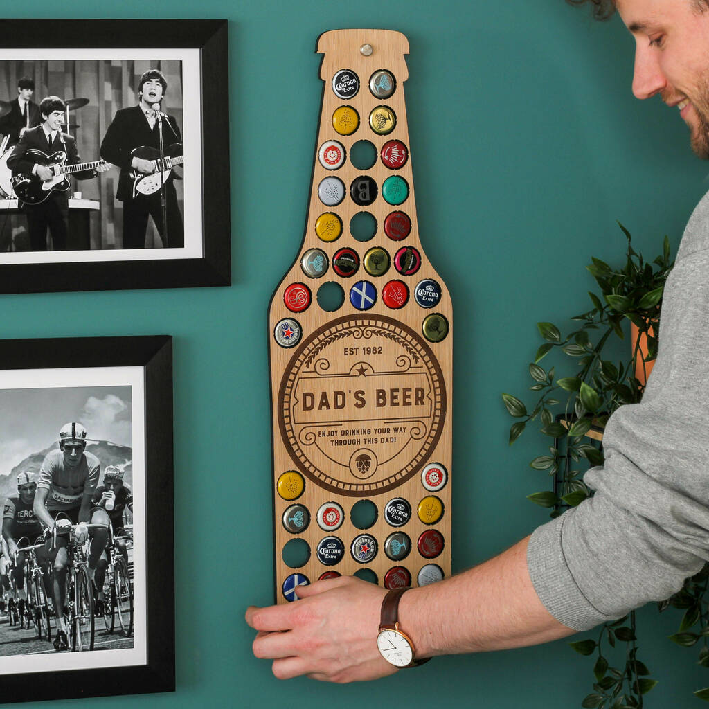 Personalised Beer Bottle Wall Art For The Home