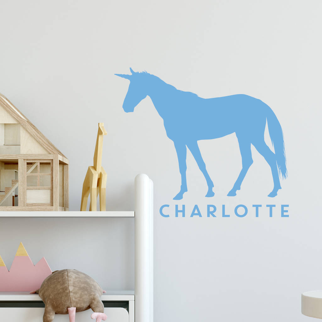 Personalised Unicorn Wall Sticker